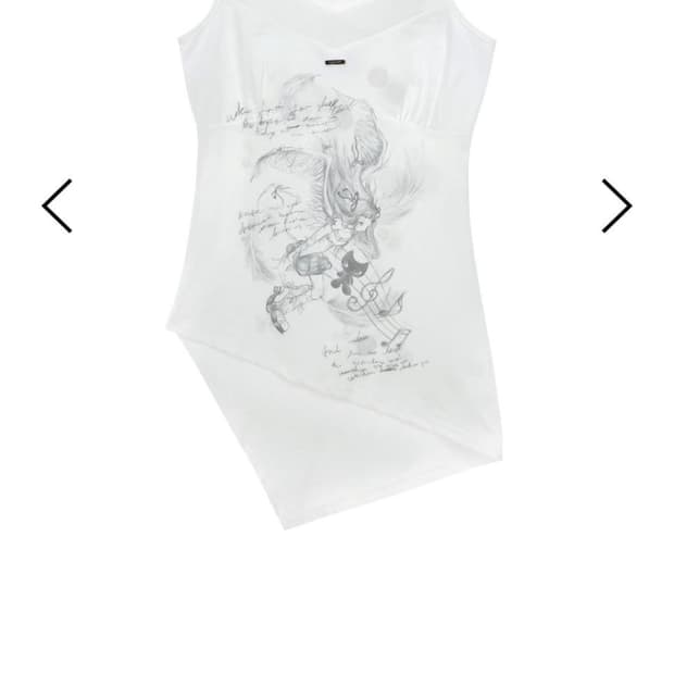 허그유어스킨 브이넥 슬리브리스 엔젤