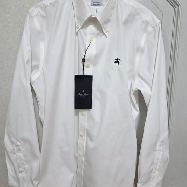 [새제품] 브룩스브라더스 스트레치 코튼 버튼다운 셔츠 S