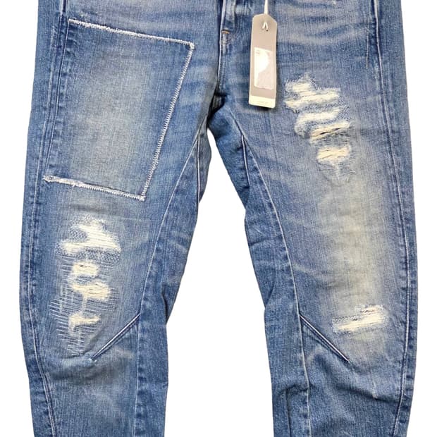 G-Star ARC 3D데님 청바지 데미지 워싱진(W26/L32)