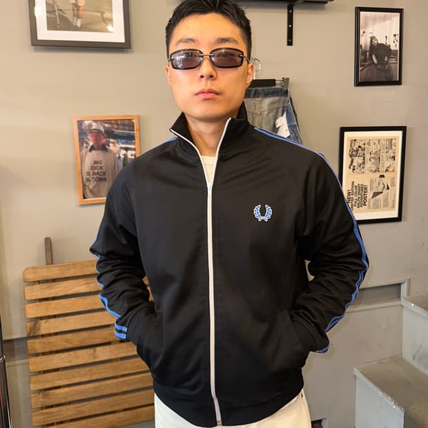 Fred Perry Japan line raglan logo jersey