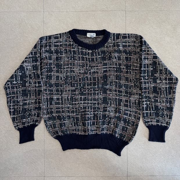 빈티지 퓨어 울 니트