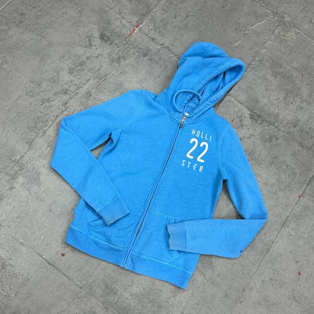 홀리스터 후드집업 블루
