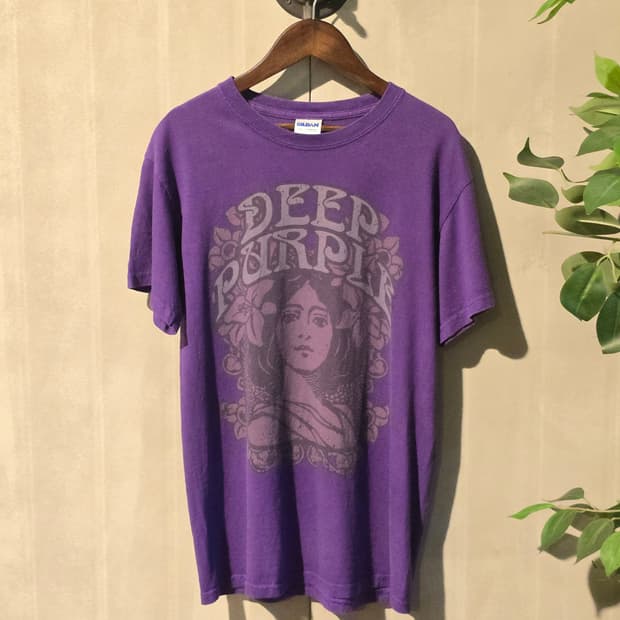 GILDAN DEEP PURPLE 빈티지 티셔츠