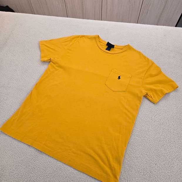 폴로 랄프로렌 포켓 반팔 티셔츠 옐로우 S