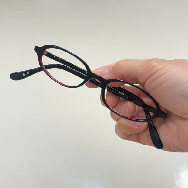 일제 작은 빈티지 긱시크 뿔테안경
