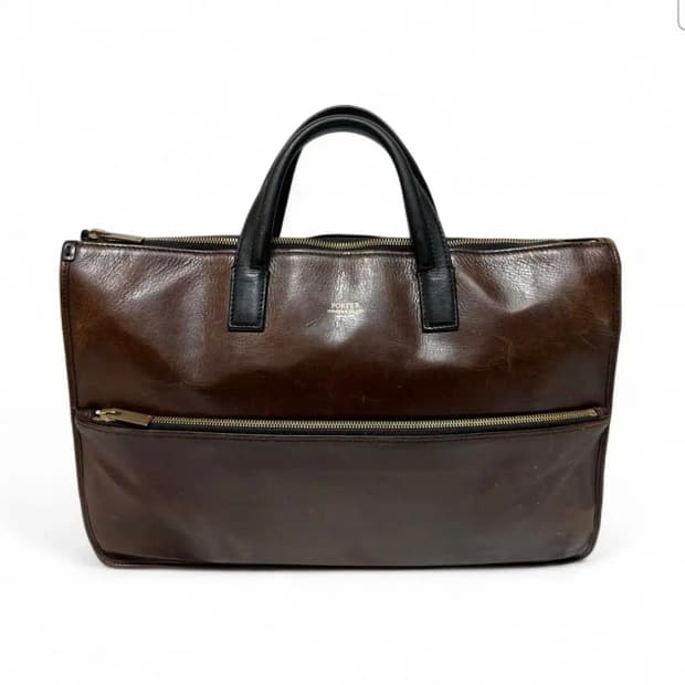 요시다 포터 클럭 소가죽 비즈니스백