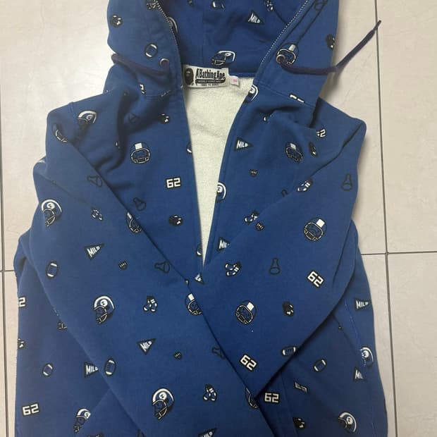 베이프 베이비마일로 후드집업s 정품