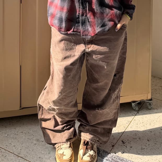 칼하트 카펜터 워크팬츠 브라운