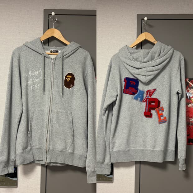 베이프 MULTI EMBLEM FULL ZIP HOODIE