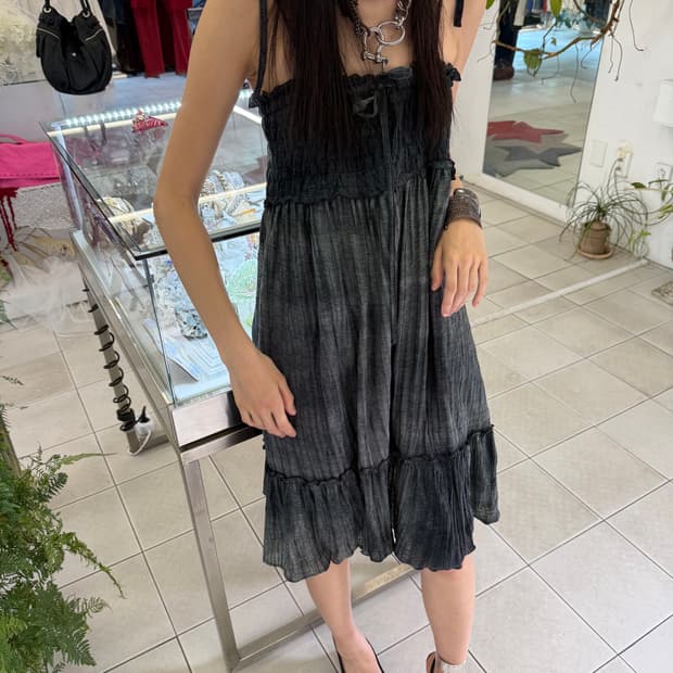 tie dye tube top dress