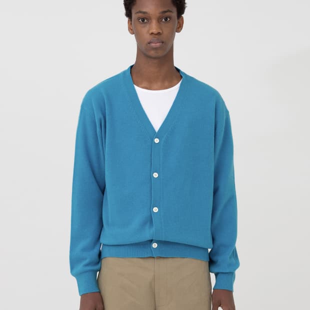 브라운야드 가디건 블루 4사이즈