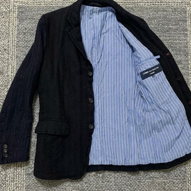 꼼데가르송 옴므 울 축용 테일러드 자켓