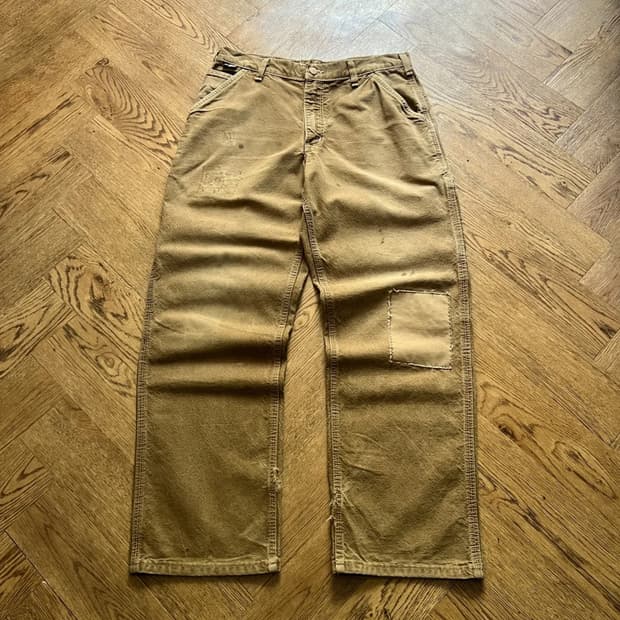 [32]칼하트FR USA 빈티지 리페어 브라운 카펜터 워크 팬츠