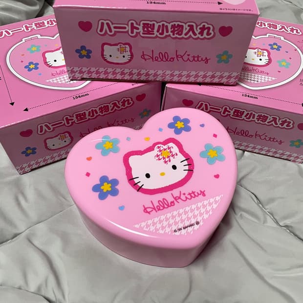 헬로키티 카오하나 하트 수납함 보관함 악세사리