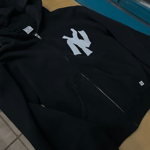 아킴보클럽 NY 후드집업 black