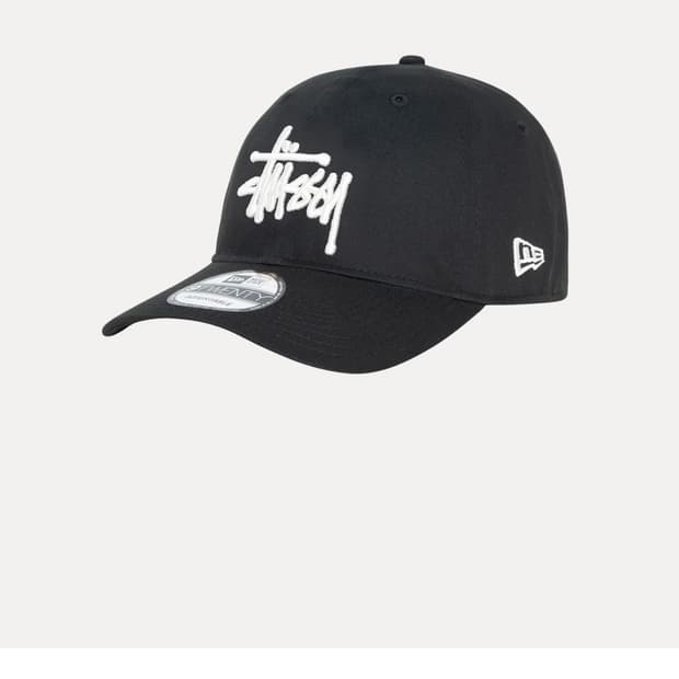 스투시 뉴에라 베이직 9twenty 볼캡 모자 블랙