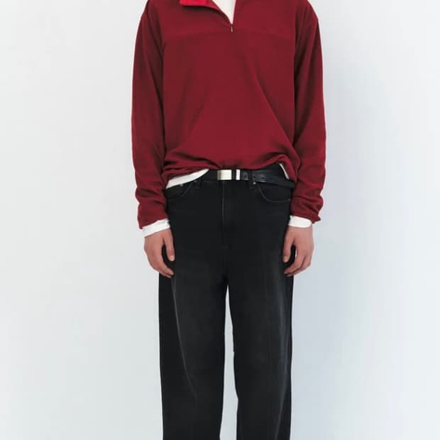 winder 레드 후리스 M사이즈