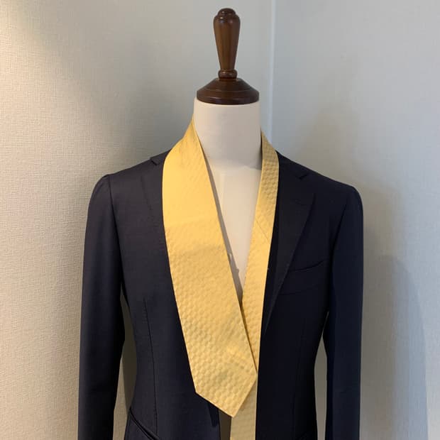 와코(WAKO) 이탈리아 실크 골드 자카드 넥타이 A+등급