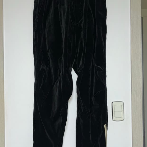 바벨오브젝트 벨벳 트랙 팬츠