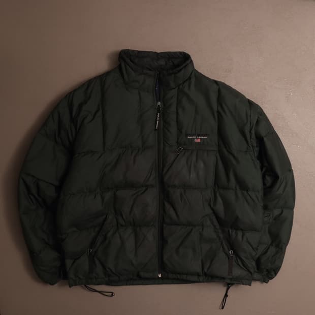 00's 폴로 스포츠 딥그린 숏패딩 A1773