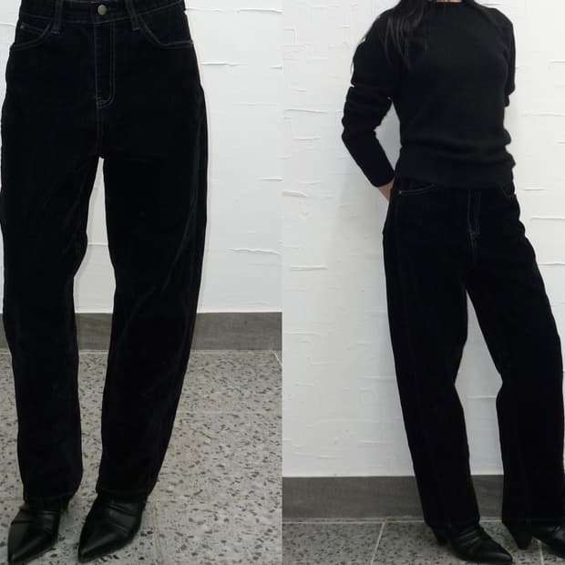black velvet denim
