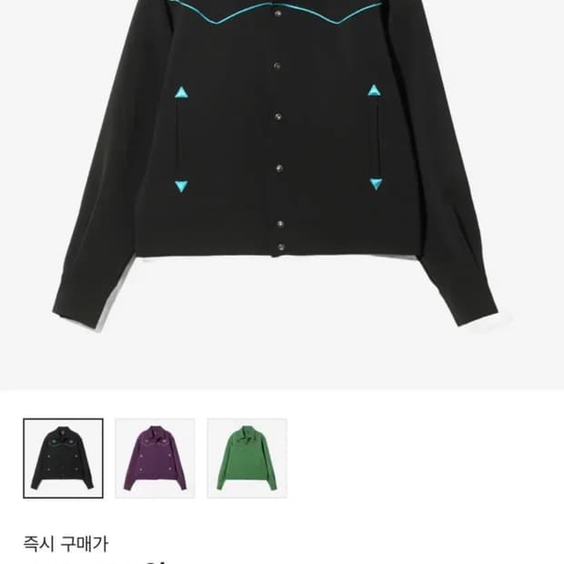 (교환/판매) 니들스 파이핑 카우보이 자켓 블랙 L 