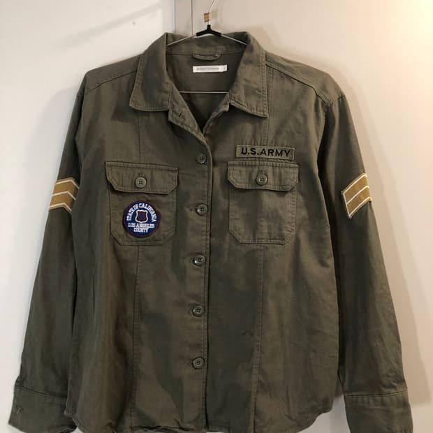 빈티지 아메리카 아미 셔츠 아메리카빈티지 ARMY 일본빈티지359  사이