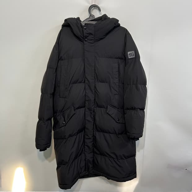 코오롱 남성 롱패딩 100 상태최상 블랙 