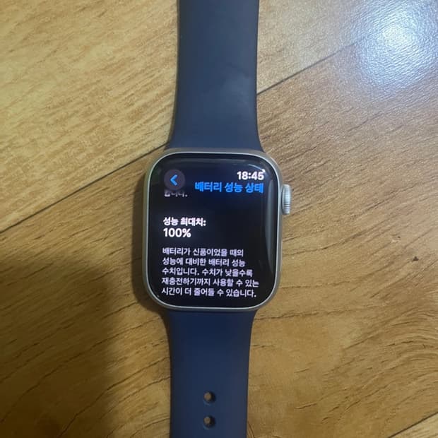 애플워치9 실버 gps
