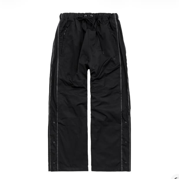 폴리테루 1011 나일론 트랙 팬츠 트리플 블랙