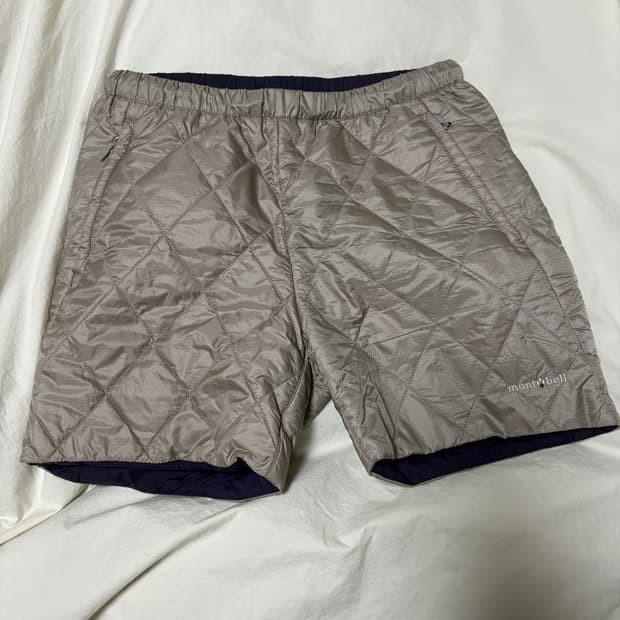 몽벨 montbell 양면 퀼팅 반바지