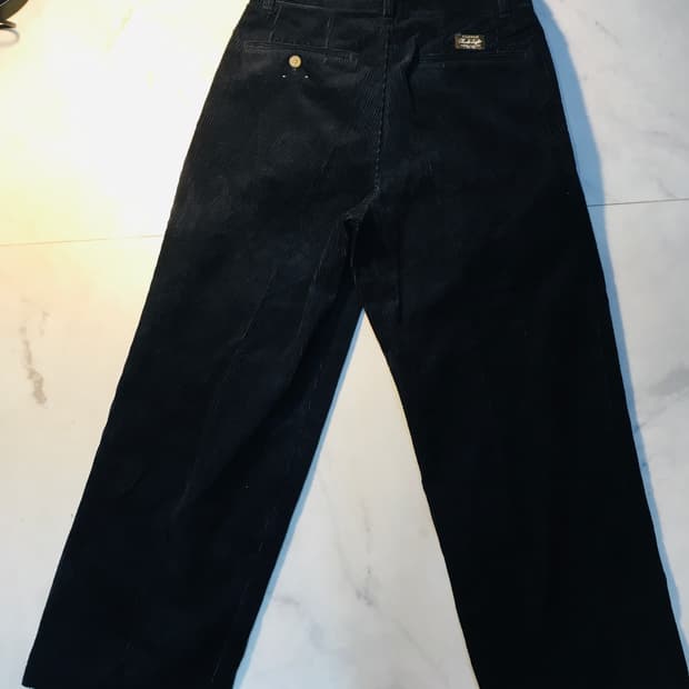 90’S 컨버스 데드스탁 코듀로이 더블 핀턱 팬츠 루즈핏