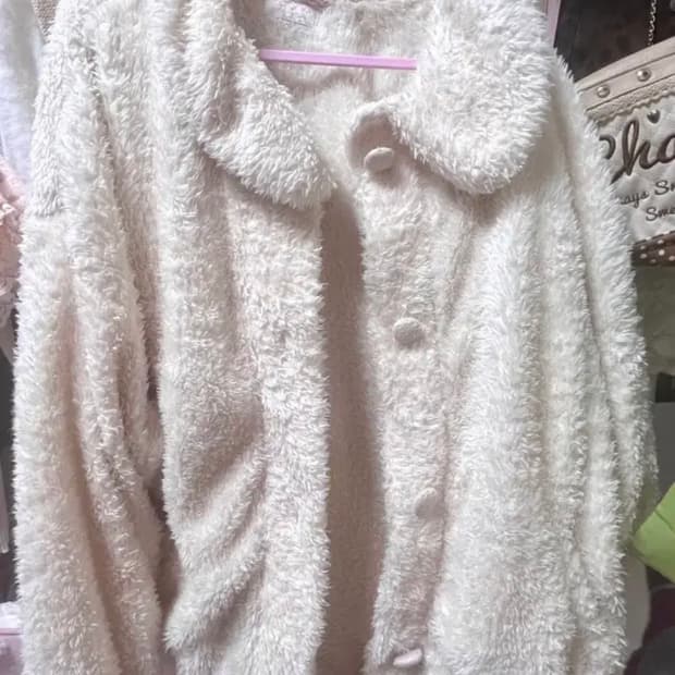 리즈리사 크림 폭닥 퍼코트 자켓 히메갸루 빈티지 stc 핀터 라떼갸루