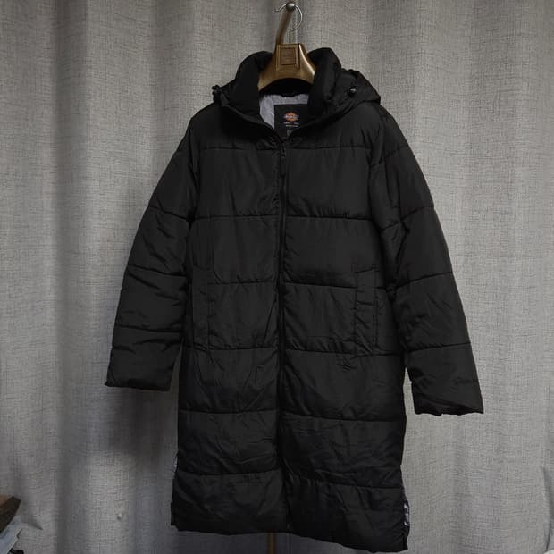 M ) 디키즈 남녀공용 롱패딩 블랙