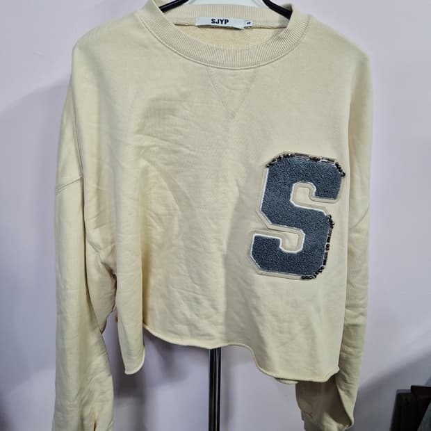 SJYP 맨투맨 티셔츠 S 아이보리