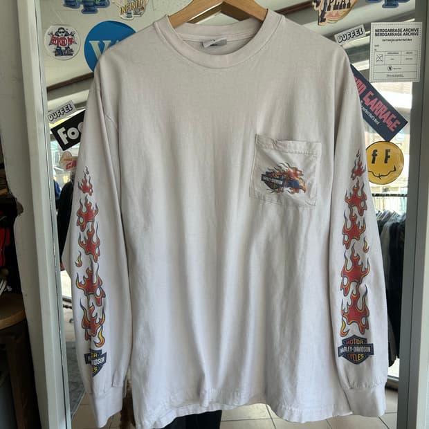 00’s 할리데이비슨 플레임롱슬리브