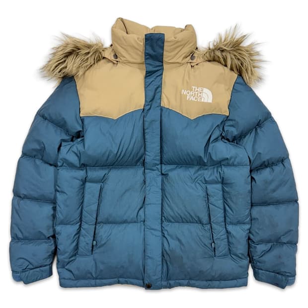 빈티지 노스페이스 구스 다운 퍼 후드 패딩