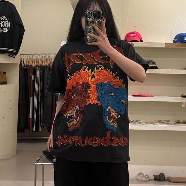 빈티지 오지 오스본 프린팅 반팔 티셔츠 U1494