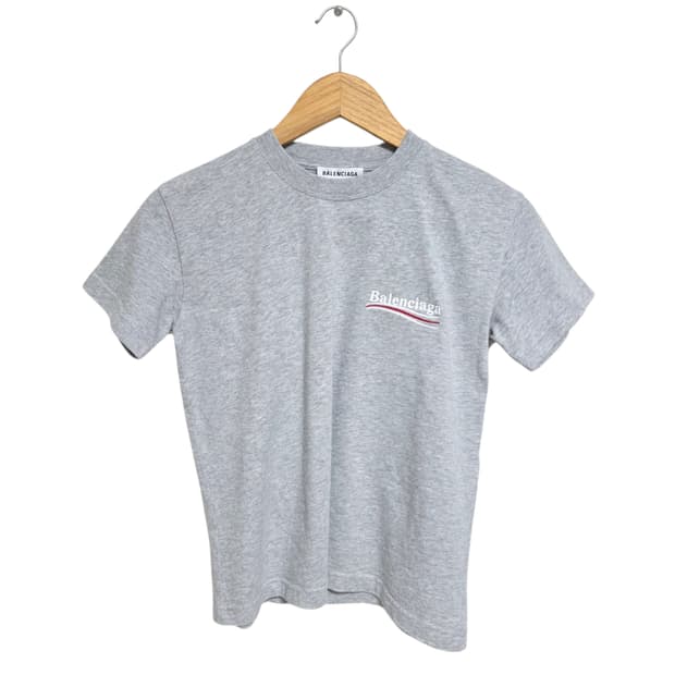 발렌시아가 여성 웨이브로고 반팔 티셔츠