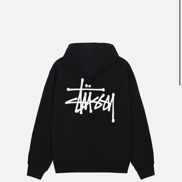 스투시 후드티 블랙 s