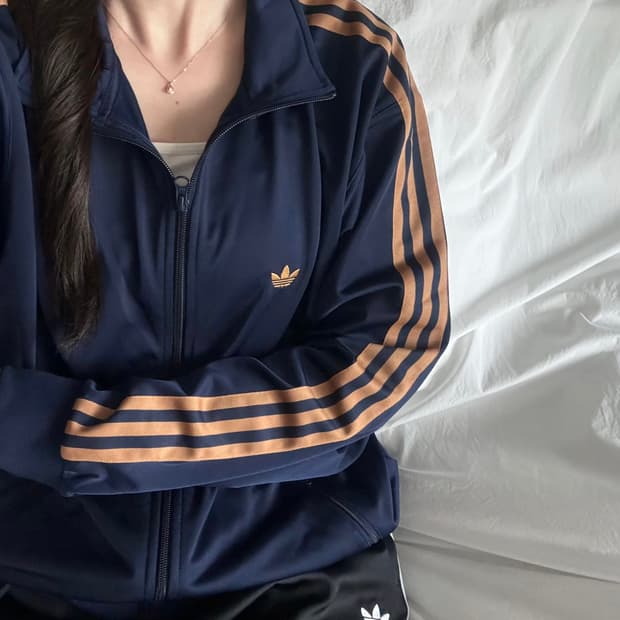아디다스 네이비&오렌지 BB 베켄바우어 투웨이 져지