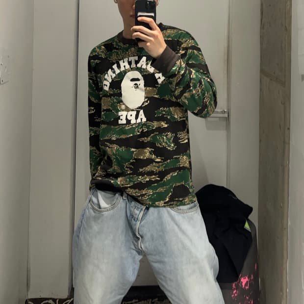베이프 카모 롱슬리브