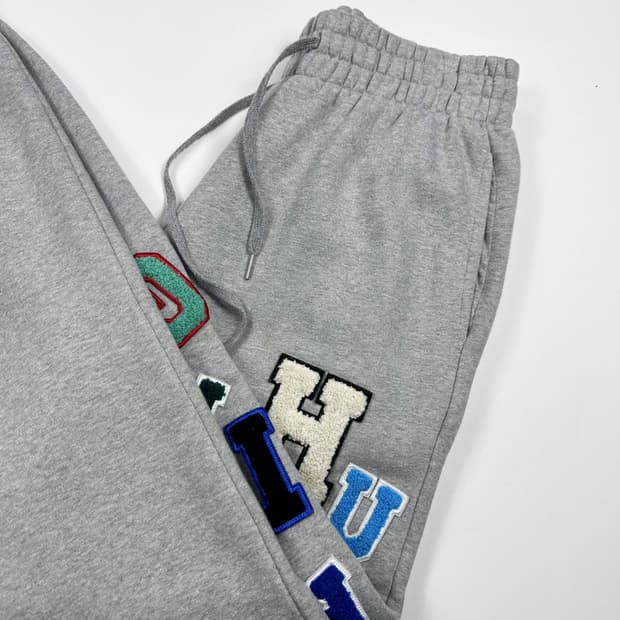 아임낫어휴먼비잉 이니셜 헤비 코튼 조거팬츠 (XL)