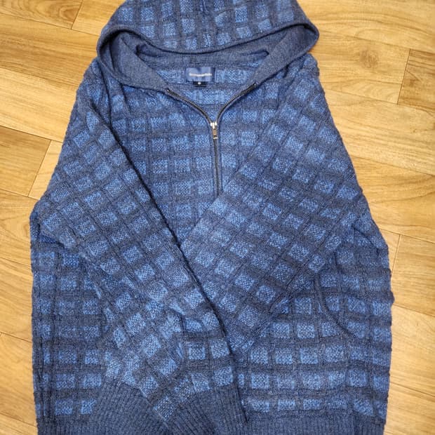 디스이즈네버뎃 니트집업 후디 L