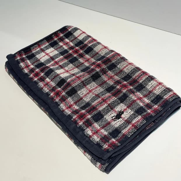 폴로 랄프로렌 00s 재팬 롱 체크 타올 A1347