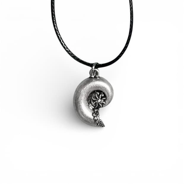 fossil curl necklace