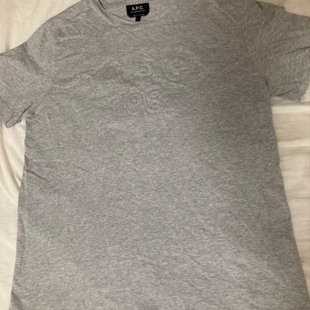 아페쎄 a.p.c / 레이즈로고 반팔티셔츠 그레이 / L