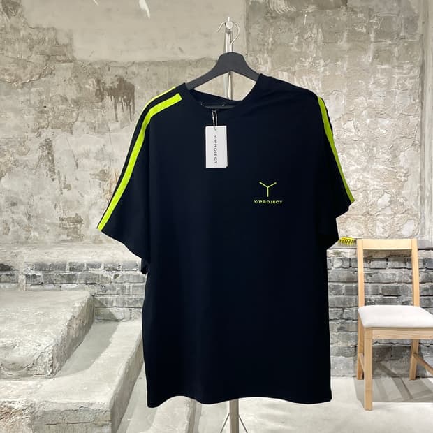 와이 프로젝트 21S/S 블랙 라임 클립 숄더 하프티