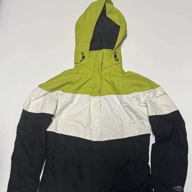 여성 컬럼비아 컬러 블록 바람막이 점퍼 s