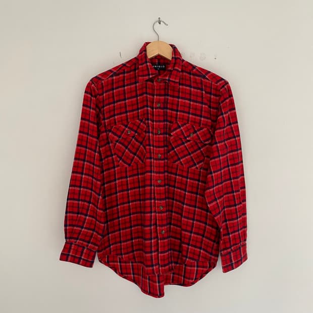 90s 유니클로 아크릴 셔츠